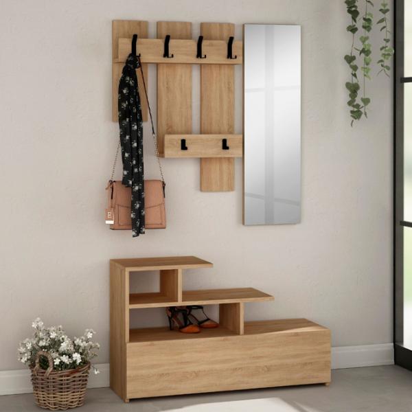Dulap pentru antreu Showdeko Vesty PAL/ Oak photo 4 Dulap pentru antreu Showdeko Vesty PAL/ Oak photo 4