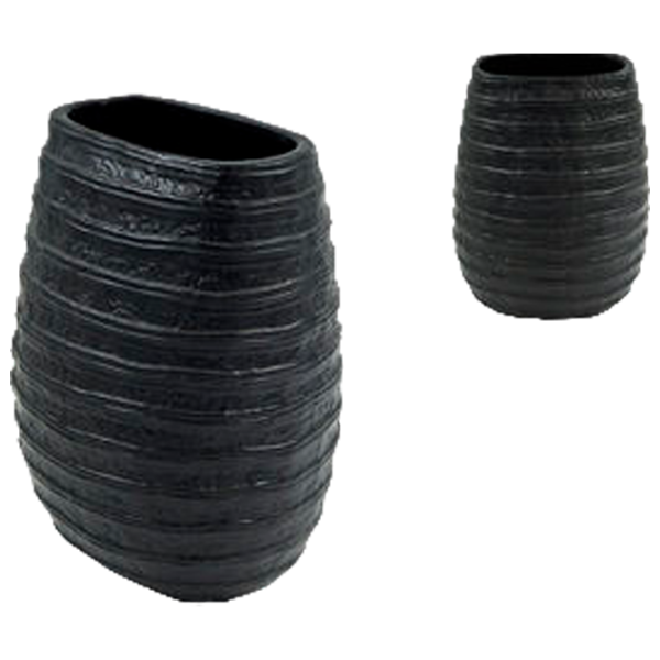 Vază AndreaFontebasso 1760 AF Zimbabwe Ceramică/ Black photo 2