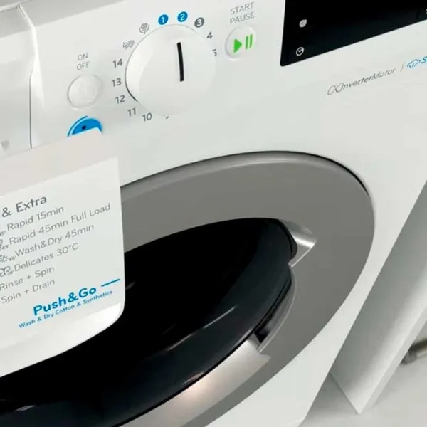 Стиральная машина с сушкой Indesit DE 96436 EWSV 9 кг / 1400 об/мин / Белый photo 3