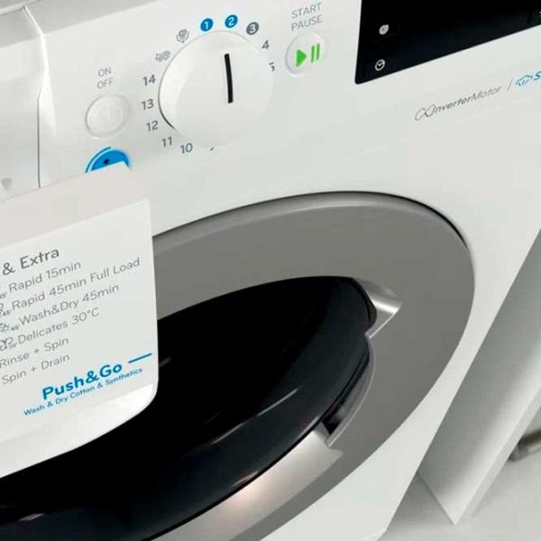 Стиральная машина с сушкой Indesit DE 96436 EWSV 9 кг / 1400 об/мин / Белый photo 3