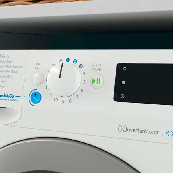 Стиральная машина с сушкой Indesit DE 96436 EWSV 9 кг / 1400 об/мин / Белый photo 5