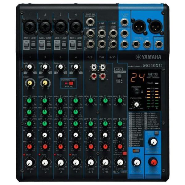 Mixer Analog Yamaha MG10XU  activ / 20 Hz - 20 kHz / Black photo 3