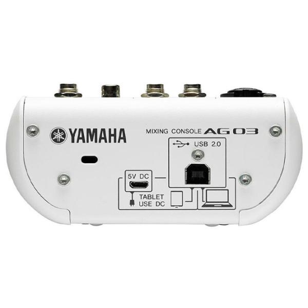 Миксер аналоговый Yamaha AG03 активный/ 20 Гц - 20 кГц/ Белый photo 5
