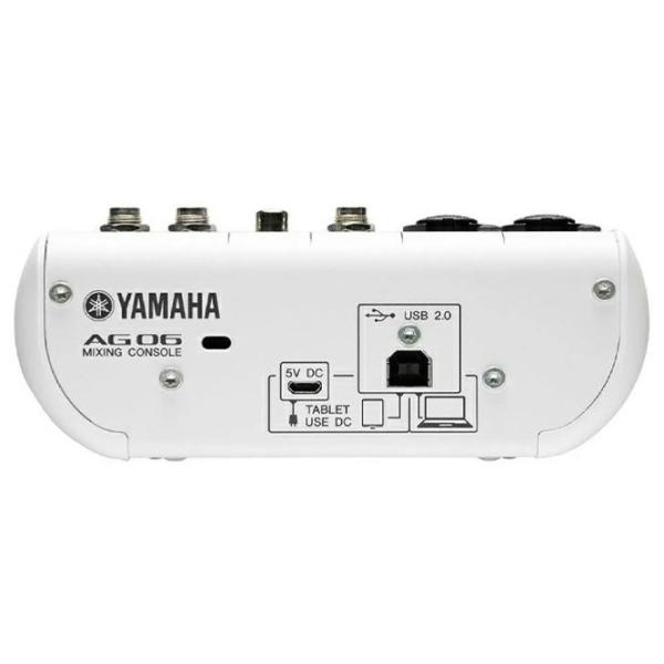 Mixer analog Yamaha AG06 activ/ 20 Hz - 20 kHz/ White photo 4