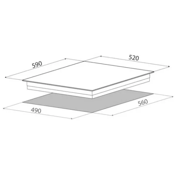 Plită încorporabilă cu inducție Elica Ratio 603 BL Vitroceramică/ Black photo 3 Plită încorporabilă cu inducție Elica Ratio 603 BL Vitroceramică/ Black photo 3