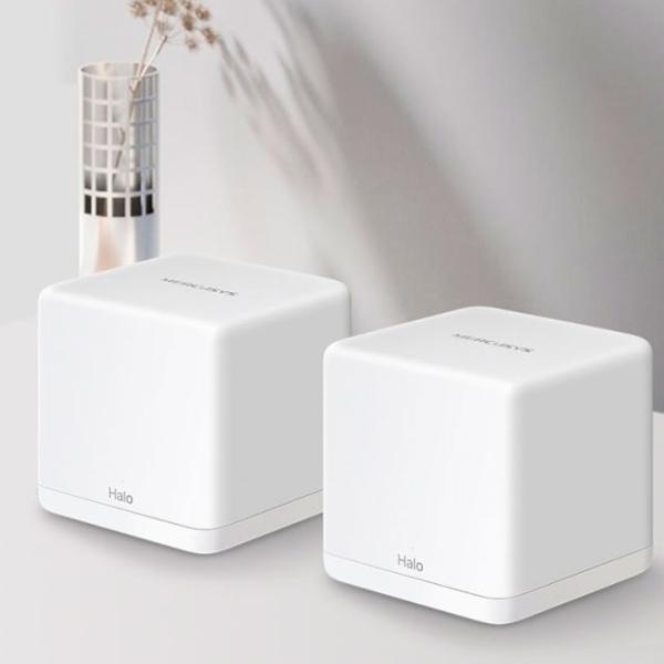 Wi-Fi Router Mercusys Halo H60X(2-pack) 300 Mbit/ s/ 1201 Mbit/ s/ White photo 3