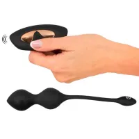 Vibrator XOUXOU Vibrating E-Stim Love Balls Black photo 4