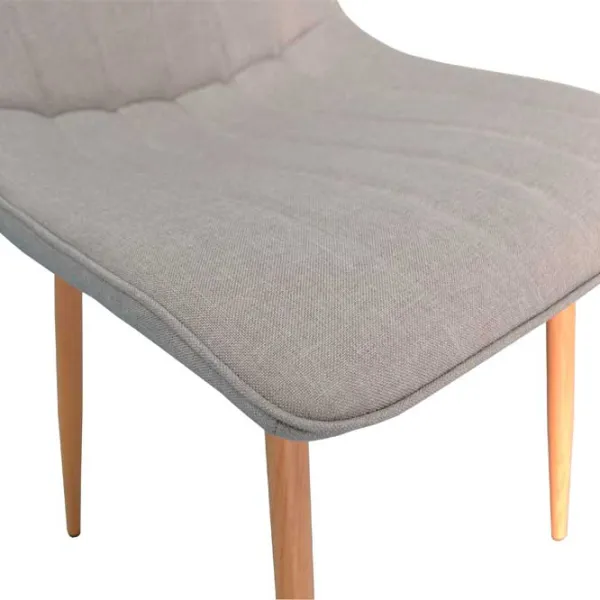 Scaun de bucătărie Evelin XR-154 WO Pânză de iută/ Light Gray photo 2