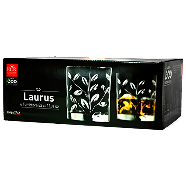 Set de pahare RCR Laurus 0.33l / Cristal / Transparent photo 3 Set de pahare RCR Laurus 0.33l / Cristal / Transparent photo 3