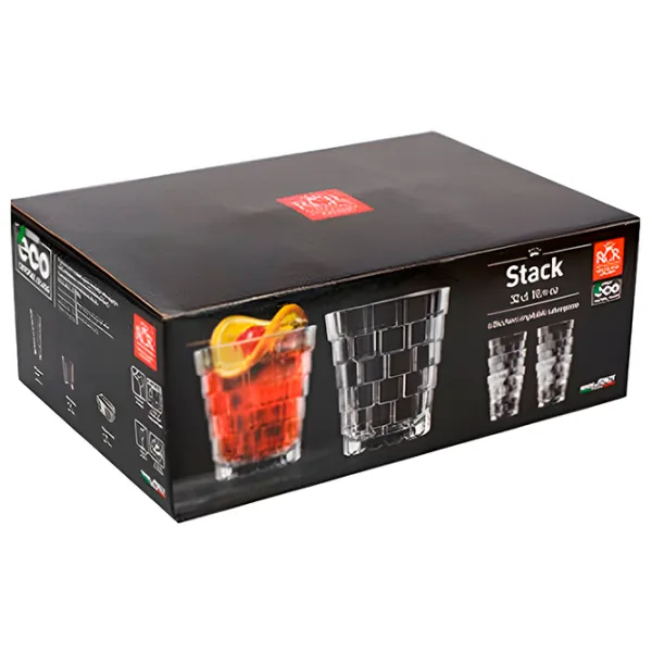 Set de pahare RCR Stack 0.31l / Cristal / Transparent photo 4 Set de pahare RCR Stack 0.31l / Cristal / Transparent photo 4