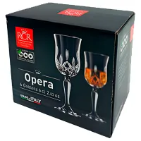 Набор стаканов RCR Opera 0.06л / Хрусталь / Прозрачный photo 4