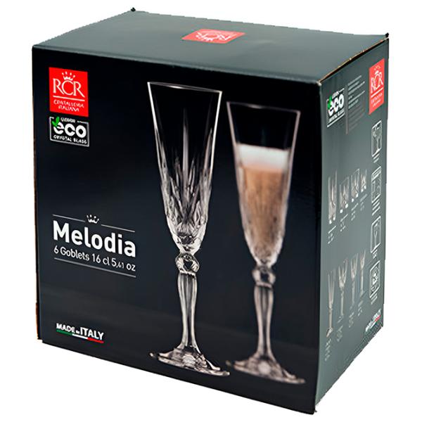 Set de pahare RCR Melodia 0.16l / Cristal / Transparent photo 3