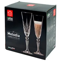 Набор стаканов RCR Melodia 0.16л / Хрусталь / Прозрачный photo 3