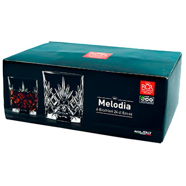 Набор стаканов RCR Melodia 0.24л / Хрусталь / Прозрачный photo 3 Набор стаканов RCR Melodia 0.24л / Хрусталь / Прозрачный photo 3