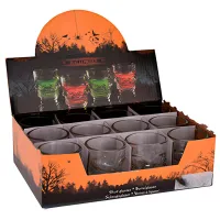 Pahar Halloween Craniu 0.04l / Sticlă / Transparent photo 2