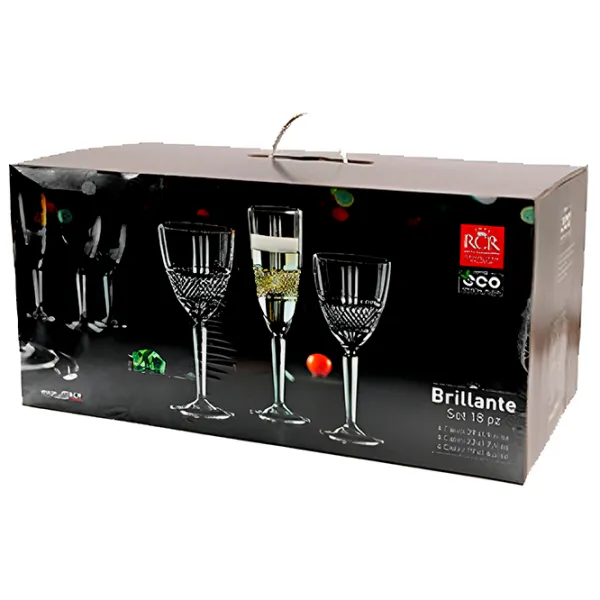 Набор стаканов RCR Brilliante 0.19л / Хрусталь / Прозрачный photo 3