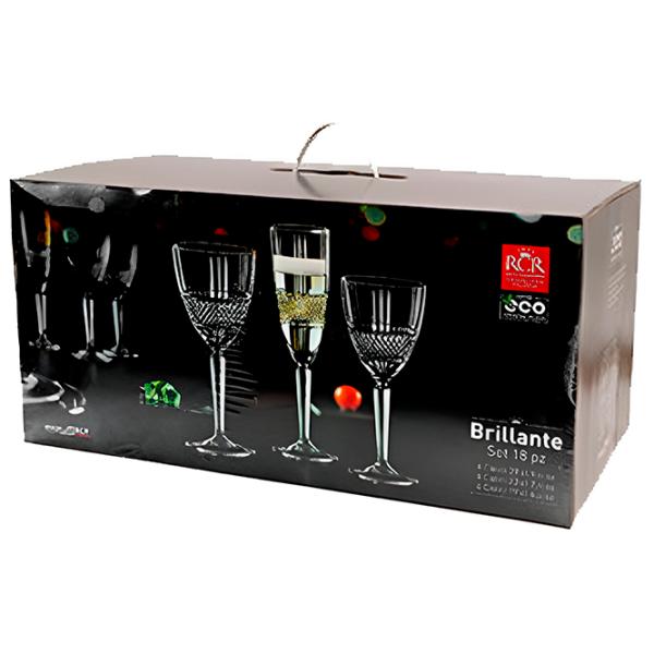 Набор стаканов RCR Brilliante 0.19л / Хрусталь / Прозрачный photo 3