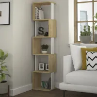 Стеллаж Showdeko M.KT.02.16410.7 161см x 35см x 30см cm/ ЛДСП/ Oak photo 3