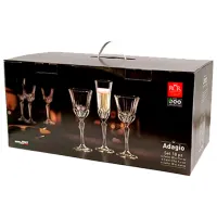 Set de pahare RCR Adagio 0.22l / Sticlă / Transparent photo 4