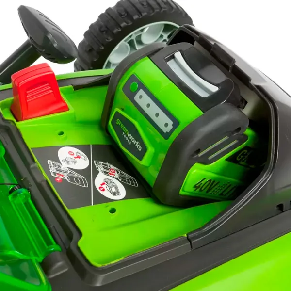 Газонокосилка аккумуляторный Greenworks G40LM35K2 Самоход photo 2