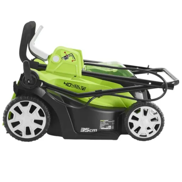 Газонокосилка аккумуляторный Greenworks G40LM35K2 Самоход photo 3
