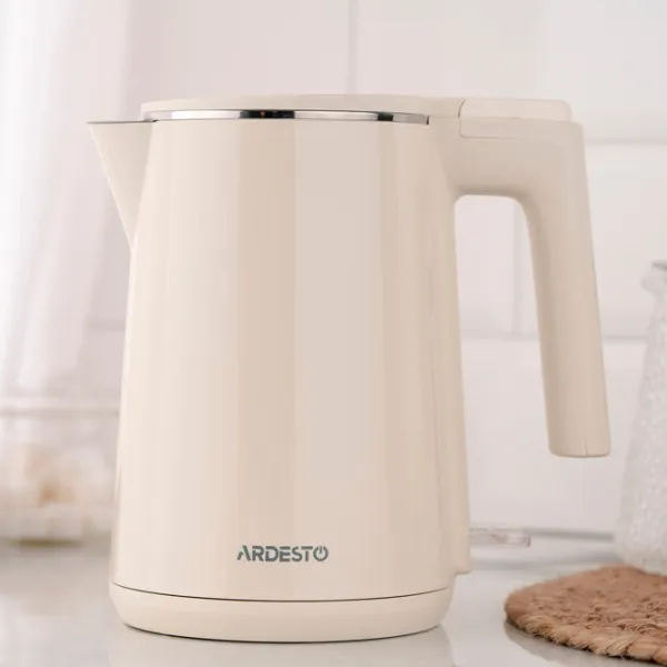 Ceainic electric Ardesto EKL-F1BG 1l / Ascuns / Beige photo 7
