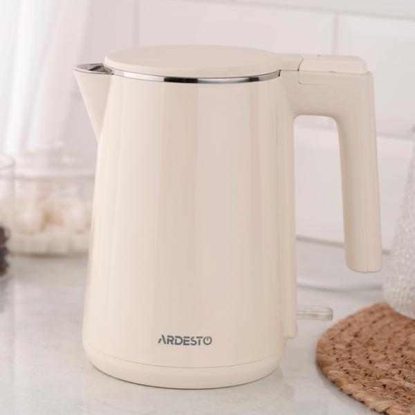 Ceainic electric Ardesto EKL-F1BG 1l / Ascuns / Beige photo 8