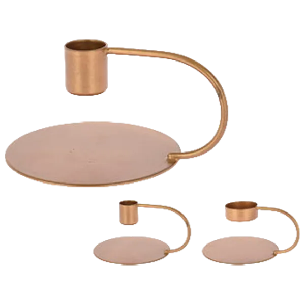 Suport pentru lumânări Gold 48290 Cantitatea în set - 1/ Metal photo 2