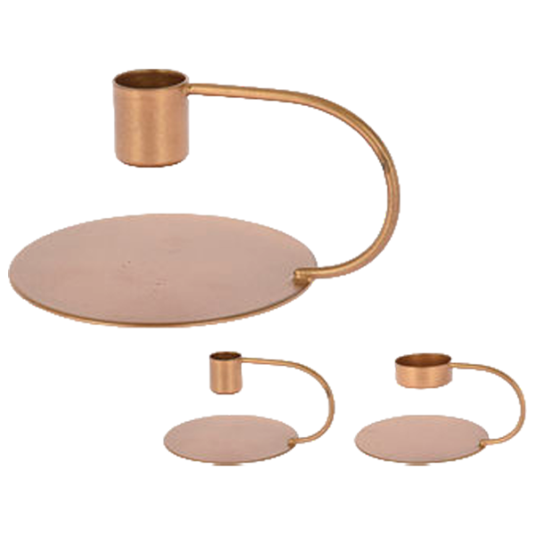 Suport pentru lumânări Gold 48290 Cantitatea în set - 1/ Metal photo 2