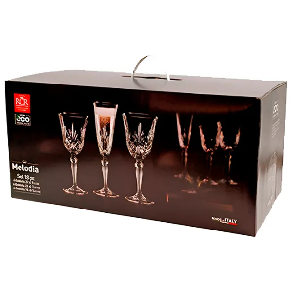Set de pahare RCR Melodia 0.27l / Cristal / Transparent photo 4