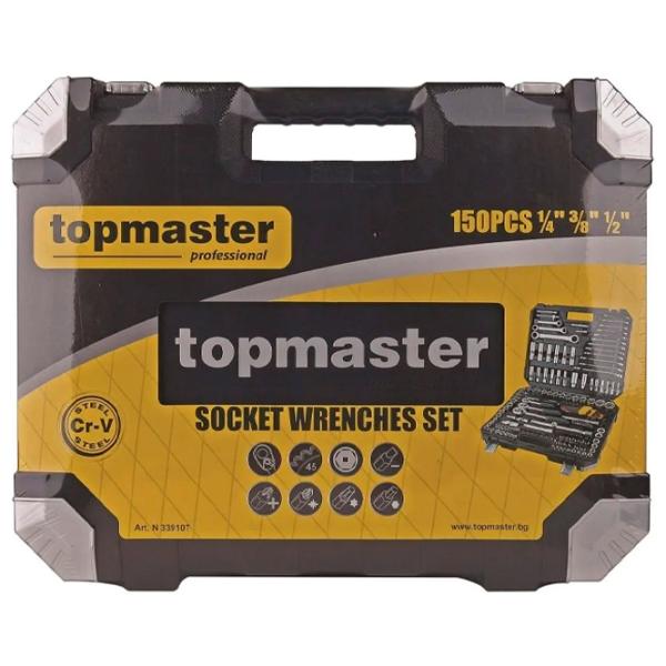 Набор ключей с трещоткой Topmaster Proffesional Количество в наборе: 150 шт. photo 2