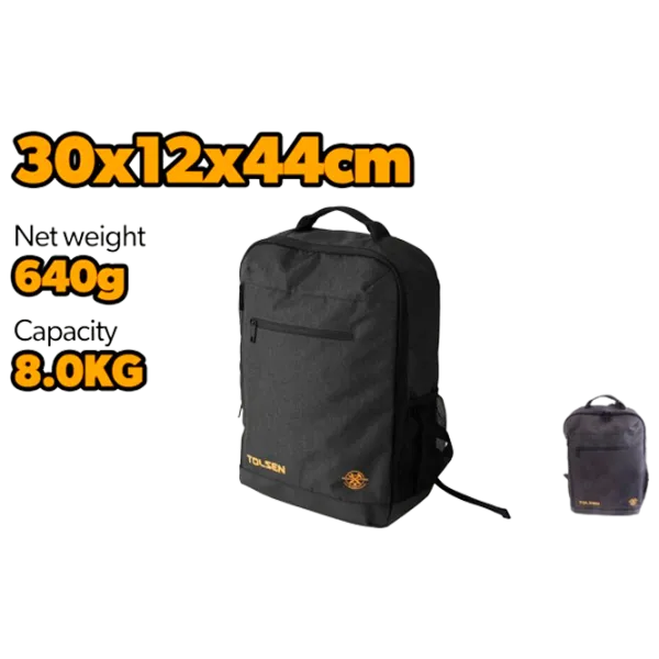 Рюкзак для ноутбука Tolsen 80040 15.4"/ Оранжевый Черный photo 4 Рюкзак для ноутбука Tolsen 80040 15.4"/ Оранжевый Черный photo 4