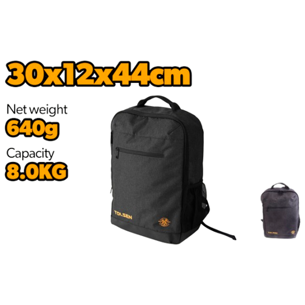 Рюкзак для ноутбука Tolsen 80040 15.4"/ Оранжевый Черный photo 4 Рюкзак для ноутбука Tolsen 80040 15.4"/ Оранжевый Черный photo 4