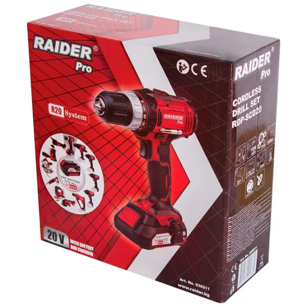 Mașina de înșurubat Raider RDP-SCD20 1400 rot/min photo 3 Mașina de înșurubat Raider RDP-SCD20 1400 rot/min photo 3