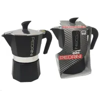 Гейзерная кофеварка Pedrini 25650 0.15л / Алюминий / Antracit photo 2