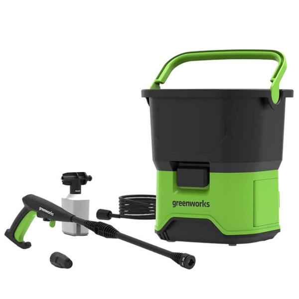 Мойка высокого давления Greenworks GDC40 1300 Вт/ Green photo 2