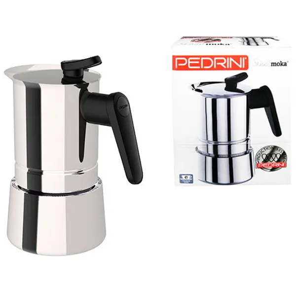 Cafetieră gheizer Pedrini 32520 0.3l / Oțel inoxidabil / Inox photo 3