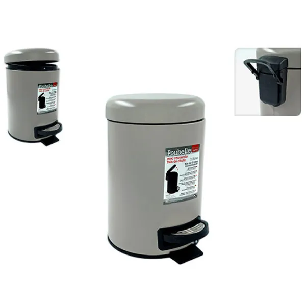 Coș de gunoi Tendance 47241 3 l/ Plastic/ Grey photo 2