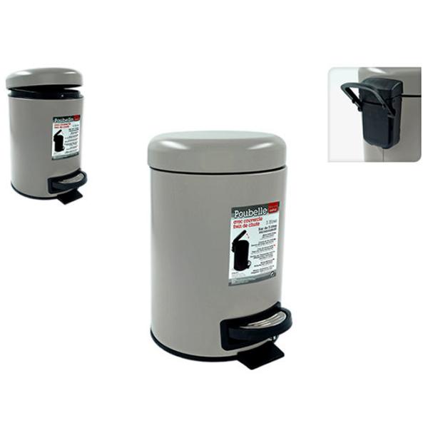 Coș de gunoi Tendance 47241 3 l/ Plastic/ Grey photo 2