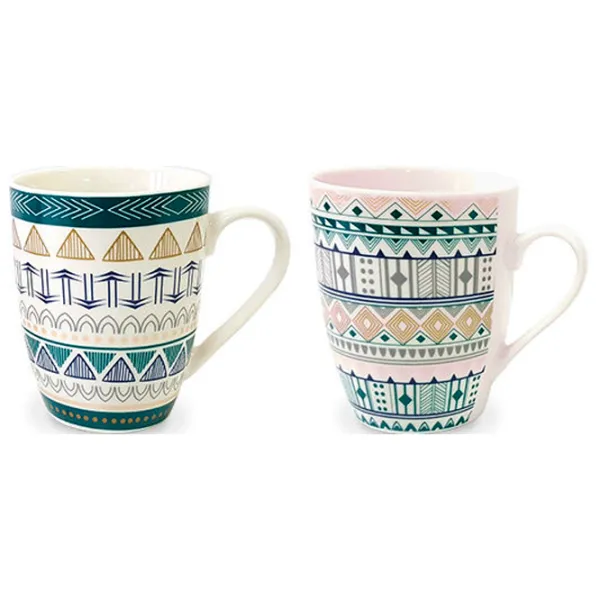 Cană PS Ornament grecesc 320 ml/ Ceramică/ Multicolor photo 2 Cană PS Ornament grecesc 320 ml/ Ceramică/ Multicolor photo 2