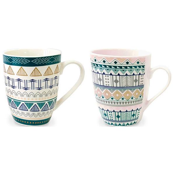 Cană PS Ornament grecesc 320 ml/ Ceramică/ Multicolor photo 2 Cană PS Ornament grecesc 320 ml/ Ceramică/ Multicolor photo 2