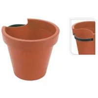 Горшок для цветов ProGarden 50653 Коричневый/ Пластик/ На трубу photo 2