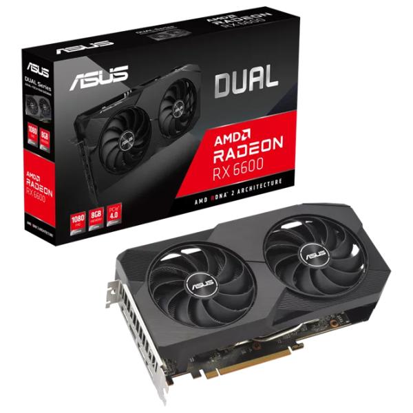 Placă video Asus Radeon RX 6600 V2 Dual  PCI Express x8 4.0 / 8 GB photo 5 Placă video Asus Radeon RX 6600 V2 Dual  PCI Express x8 4.0 / 8 GB photo 5