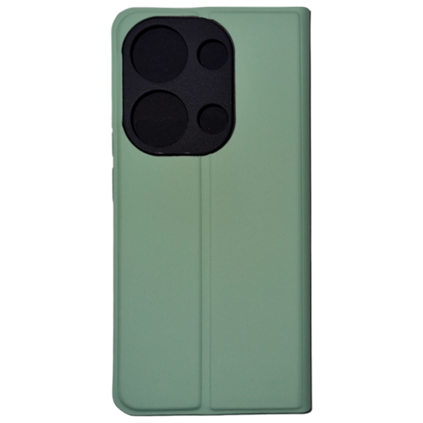 Чехол для смартфона Xiaomi Redmi Note 13 Pro 4G EVO/ Чехол книжка/ Экокожа/ Светлый Зелёный photo 3