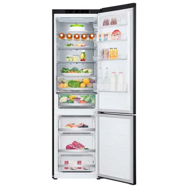 Frigider LG GBV5240CEP cu congelator jos 387 l / 203 cm / Black photo 5