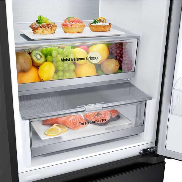 Frigider LG GBV5240CEP cu congelator jos 387 l / 203 cm / Black photo 6