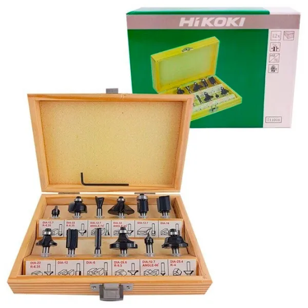 Set de freze Hikoki 500507 Oțel photo 4