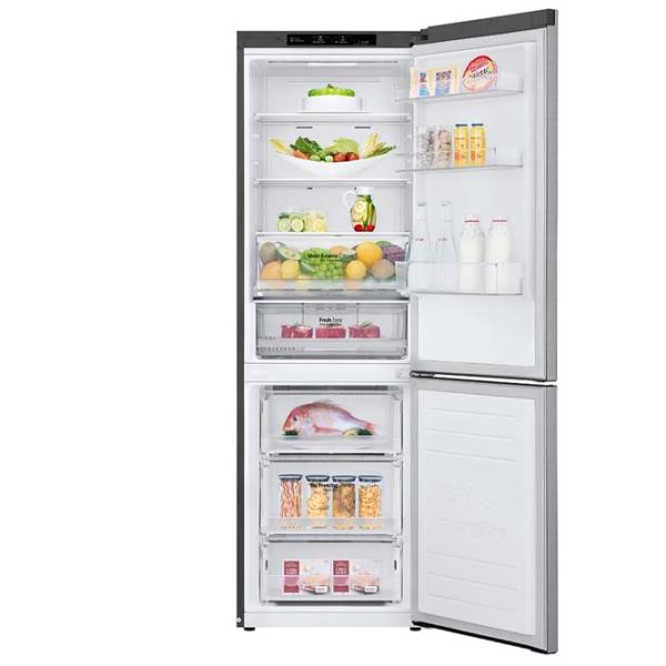 Frigider LG GBB61PZJMN cu congelator jos 374 l / 186 cm / Inox photo 4