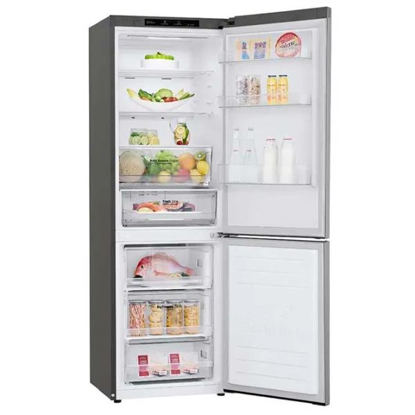 Frigider LG GBB61PZJMN cu congelator jos 374 l / 186 cm / Inox photo 5