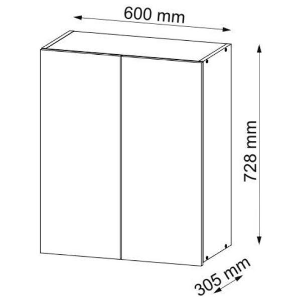 Bucătărie modulără Sokme Soft 60В LPAL Wotan Oak photo 2